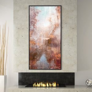 Faded Paths Canvas Art Clock Canvas