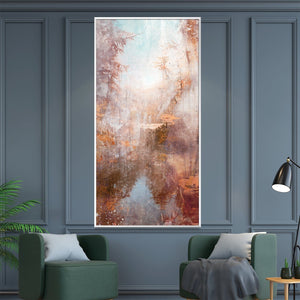 Faded Paths Canvas Art Clock Canvas