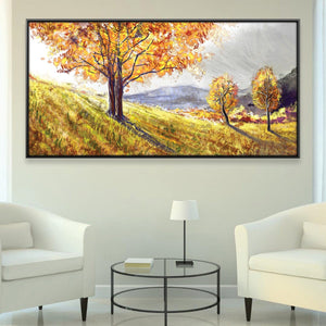 Fall Glow Canvas Art Clock Canvas