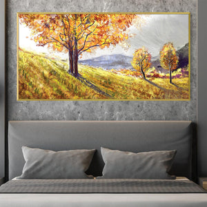 Fall Glow Canvas Art Clock Canvas
