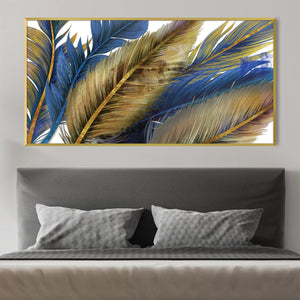 Feathered Dance Canvas Art Clock Canvas