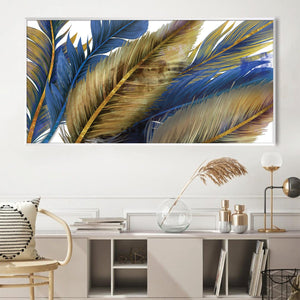 Feathered Dance Canvas Art Clock Canvas