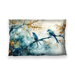Feathered Harmony Cushion Cushion 13 x 19in Clock Canvas