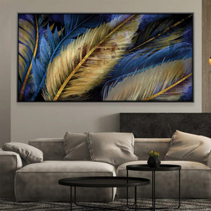 Feathered Symphony Canvas Art Clock Canvas