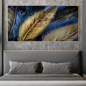 Feathered Symphony Canvas Art Clock Canvas
