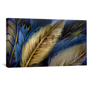Feathered Symphony Canvas Art Clock Canvas