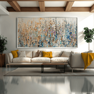 Field of Floral Canvas Art Clock Canvas