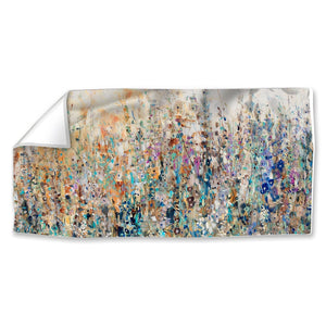 Field of Floral Easy Build Frame Posters, Prints, & Visual Artwork Fabric Print Only / 40 x 20in Clock Canvas