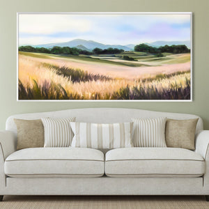 Field of Hills Canvas Art Clock Canvas