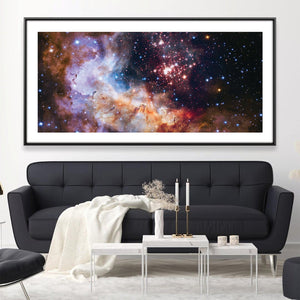 Fireowrks in Westerlund 2 Canvas Art 20 x 10in / Canvas Clock Canvas