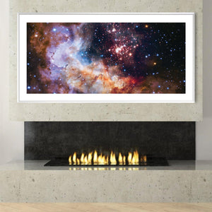 Fireowrks in Westerlund 2 Canvas Art Clock Canvas