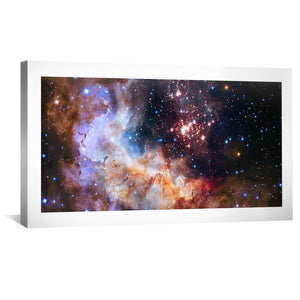 Fireowrks in Westerlund 2 Canvas Art Clock Canvas