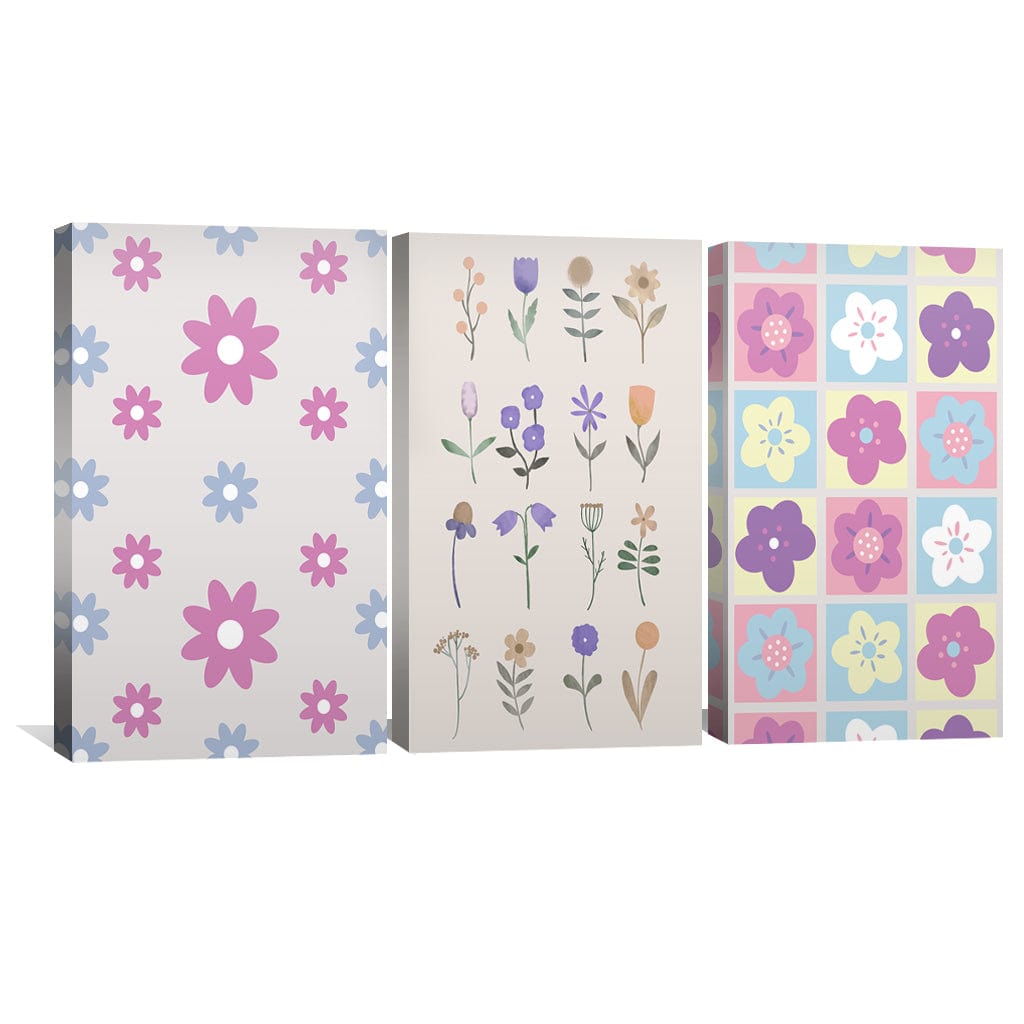 Flourish Patterns Canvas Art Clock Canvas