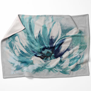 Flower Unfolding Blanket Blanket 75 x 100cm Clock Canvas