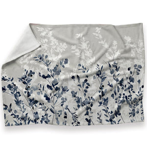 Flowers In The Wind Blanket Blanket 30 x 40in Clock Canvas