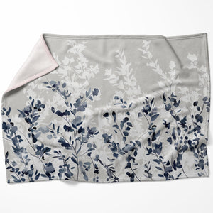 Flowers in the Wind Blanket Blanket 75 x 100cm Clock Canvas
