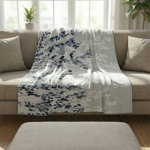 Flowers In The Wind Blanket Blanket Clock Canvas