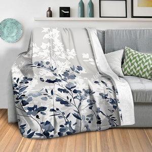 Flowers in the Wind Blanket Blanket Clock Canvas