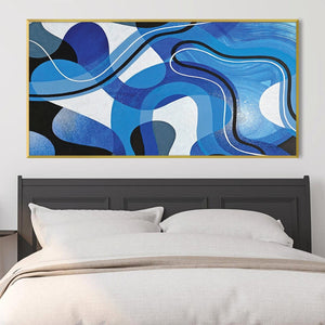 Flowing Lines Canvas Art Clock Canvas