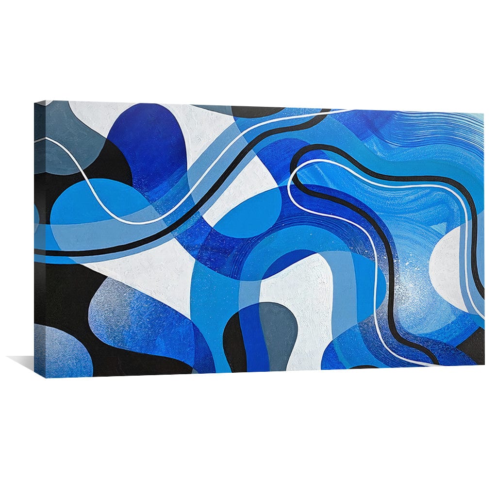 Flowing Lines Canvas Art Clock Canvas