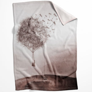 Flying Dandelion Blanket Blanket 75 x 100cm Clock Canvas