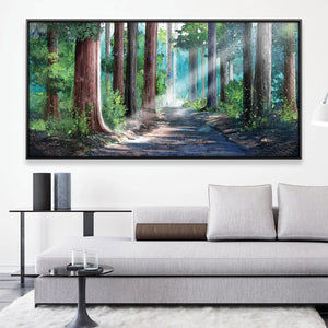 Forest Breaths Canvas Art 20 x 10in / Canvas Clock Canvas