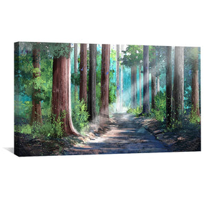 Forest Breaths Canvas Art Clock Canvas