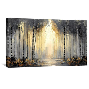 Forest Cathedral Canvas Art Clock Canvas
