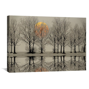 Forest Dawn Canvas Art Clock Canvas