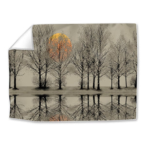 Forest Dawn Easy Build Frame Art Fabric Print Only / 40 x 30in Clock Canvas