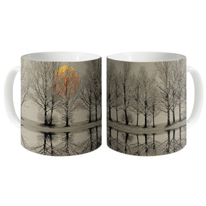 Forest Dawn Mug Mug White Clock Canvas