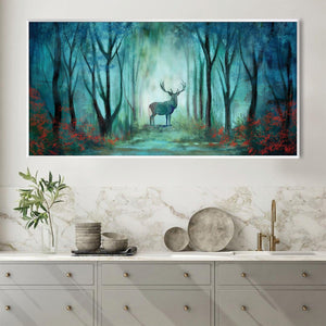 Forest Guardian Canvas Art Clock Canvas