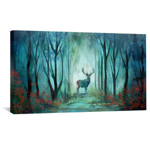 Forest Guardian Canvas Art Clock Canvas