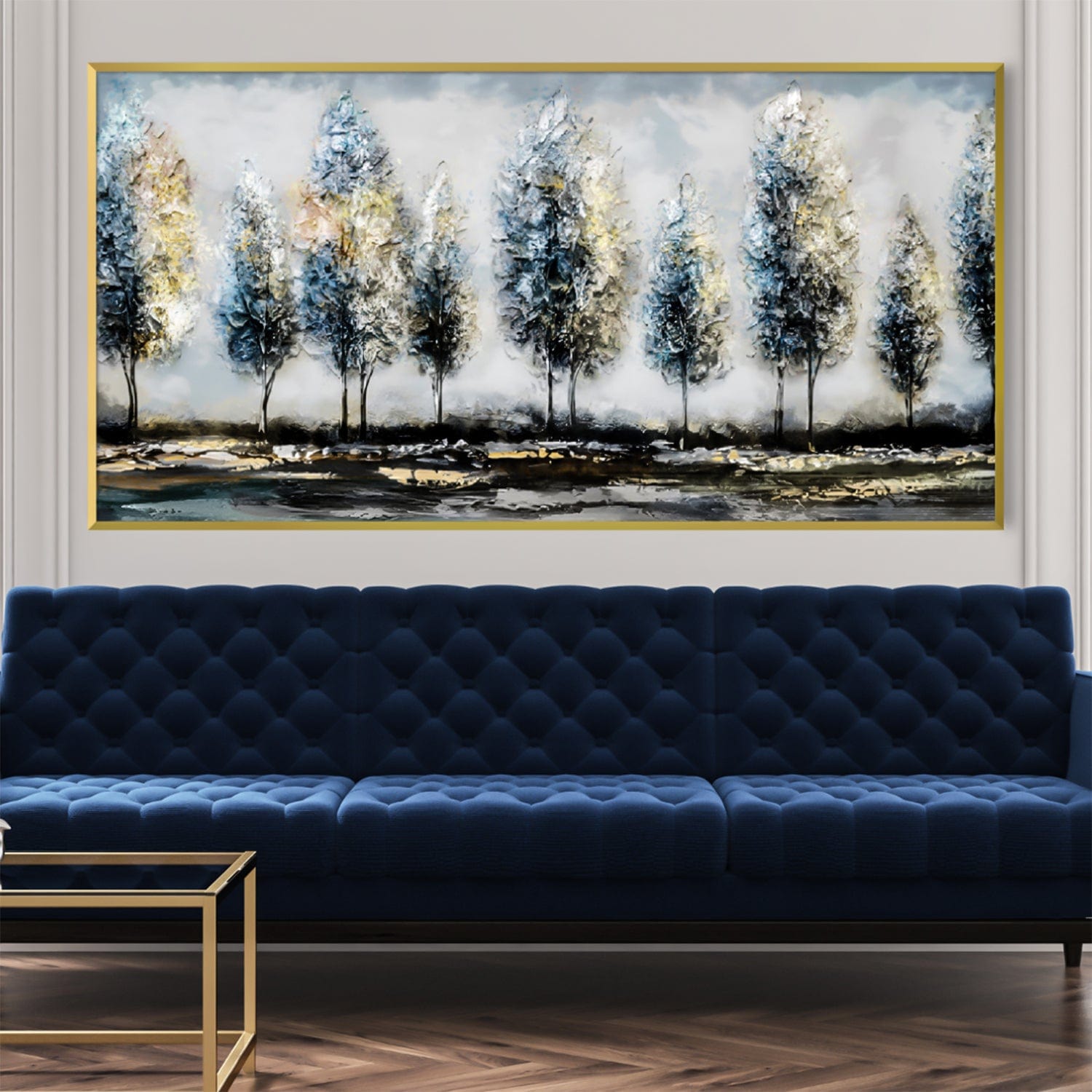 Forest in The Trees Canvas Art Clock Canvas