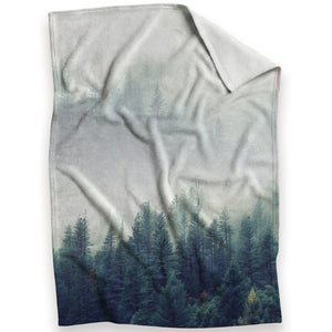 Forest Landscape A Blanket Blanket 30 x 40in Clock Canvas