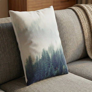 Forest Landscape A Cushion Cushion 13 x 19in Clock Canvas