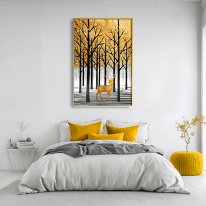 Forest of Gold and Grace Canvas Art Clock Canvas