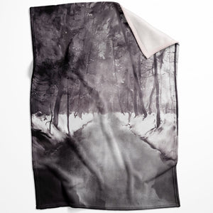 Forest Path Blanket Blanket 75 x 100cm Clock Canvas