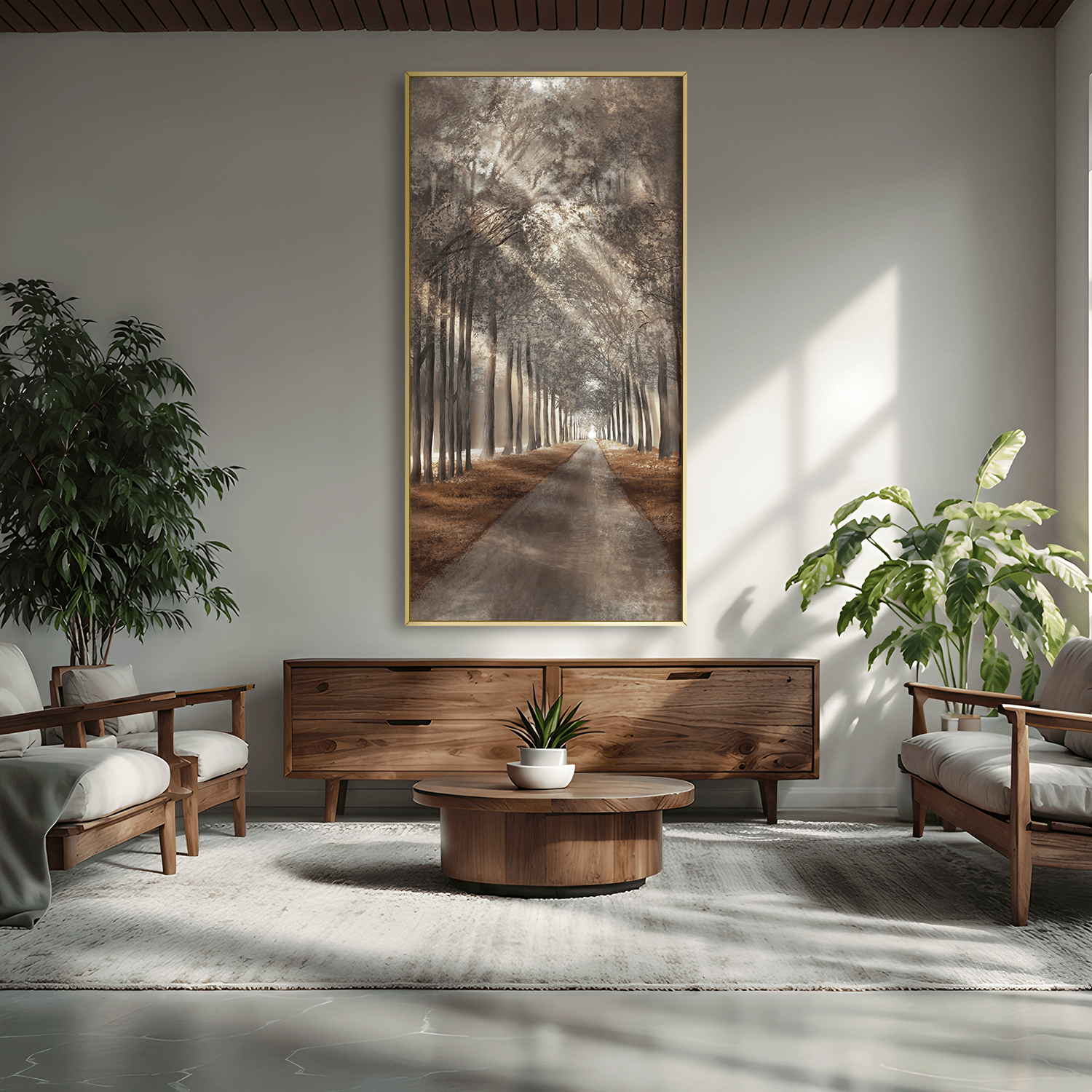 Forest Serenity Canvas Art Clock Canvas