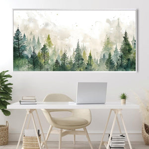Forest Shades Canvas Art Clock Canvas
