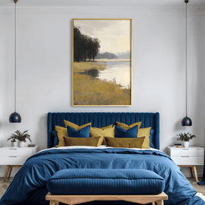 Forest Shorline Canvas Art Clock Canvas