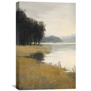 Forest Shorline Canvas Art Clock Canvas