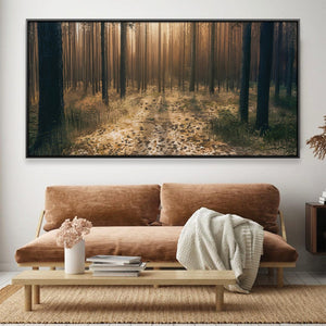 Forest Stillness Canvas Art 20 x 10in / Canvas Clock Canvas