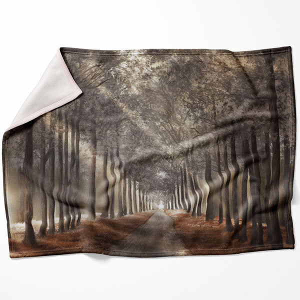 Forest Strolls Blanket Blanket 75 x 100cm Clock Canvas