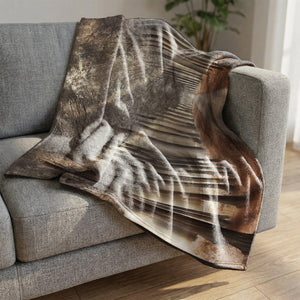 Forest Strolls Blanket Blanket Clock Canvas