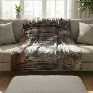 Forest Strolls Blanket Blanket Clock Canvas