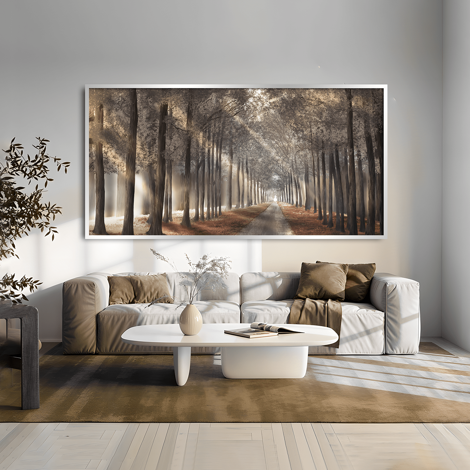 Forest Strolls Canvas Art Clock Canvas