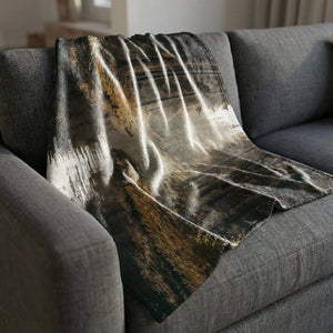 Forestlight Reflections Blanket Blanket Clock Canvas
