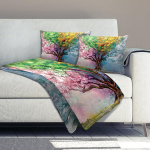 Four Seasons Dream Home Bundle Bundle 2 Cushions & 1 Blanket Clock Canvas