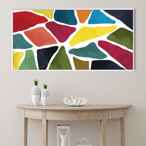 Fragmented Harmony Canvas Art Clock Canvas